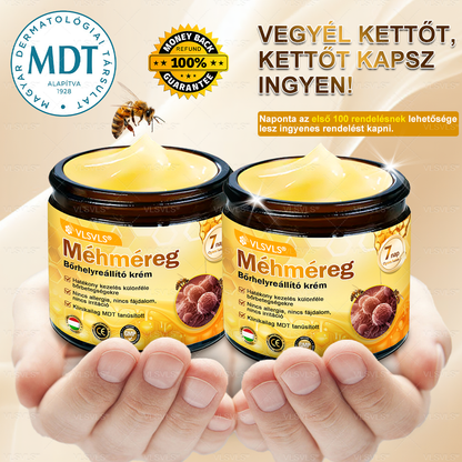 🌟 Magyarországon készült és innen szállítjuk ✨ VLSVLS® Méhméreg Bőrhelyreállító Krém 🔥 UTOLSÓ NAP – 80% KEDVEZMÉNY
