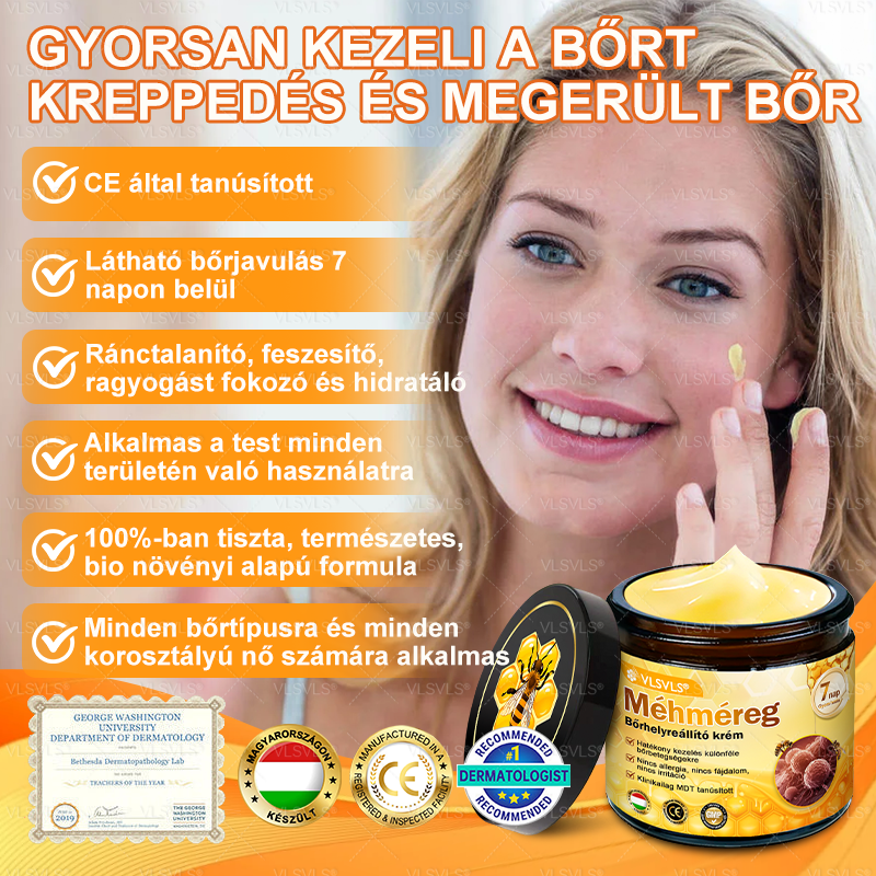 🌟 Magyarországon készült és innen szállítjuk ✨ VLSVLS® Méhméreg Bőrhelyreállító Krém 🔥 UTOLSÓ NAP – 80% KEDVEZMÉNY